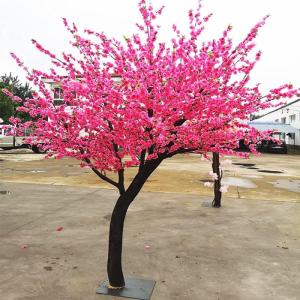 Kunstmatige Kersenbloesem Bomen Kunstmatige kersenbloesembomen, prachtige roze nep Sakura-bloem, zijde en plastic bloem voor bruiloft, hotel, restaurant, salon Roze (Size : 2.5x2m/