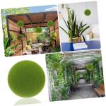 Simulierter Moosball Kugel Künstliche Pflanzen Drinnen Schaufenster Kunstmoos Astetische Raumdekoration Blumenmoos Imitierte Grüne Moossteine Künstliches Moosdekor Beflockung