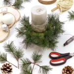 50 x strooidecoratie, decoratieve dennentakken om te strooien, decoratieve takken als knutselbenodigdheden, verfraait geschenken en potpourris (50 stuks, dennentakken)