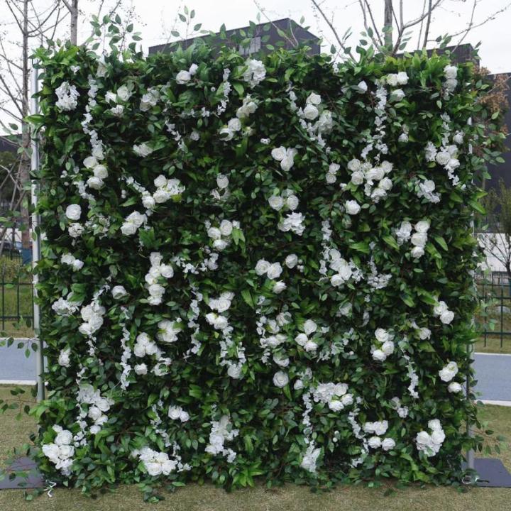 Hochdichte Simulierte Pflanzenwand, Grüner Hintergrund, Künstliche Wand, Blumen-Hintergrund, 3D-Seide, Hortensie, Blumenpanel Für Fotohintergrund, Home, Party, Hochzeit, Hinterg