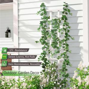 3 STKS Nep Klimop Slinger Kunstmatige Gebladerte Planten 15 cm Geurloze Zijde Klimop Garland Wijnstokken Nep Hangende Planten Groen Decor voor Binnen Buiten Bruiloft Boog Muur Deco
