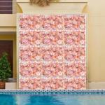 Künstliche Blumen-wandpaneele, Für Hochzeiten, Partys, Arrangements, Draußen, Drinnen, Gartenzaun, Hintergrund, Wanddekoration (rosa, 23,62 X 15,75 Zoll)(Color:20pcs)