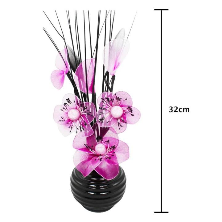 kunstbloemen in pot, decoratie, 32cm