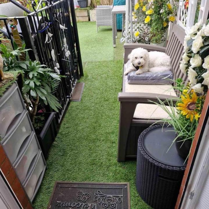 Premium Kunstrasen für Garten Balkon Terrasse Realistische Rasenmatte für den Außenbereich (500 x 200 cm)