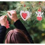 36 stuks houten kerstboomversiering, rood wit, kerst, kerstversiering, kerstversiering, kerstboomversiering, voor kerstkalender, decoratie, decoratie