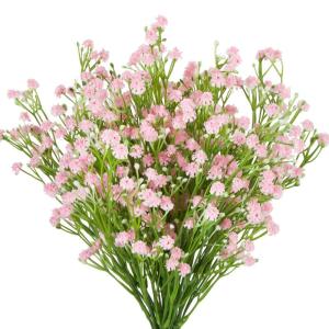 6 bundels Gypsophila boeketten bloemstuk voor knutselen, bruiloft, feest, woondecoratie