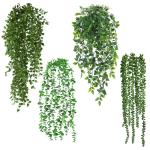 4 stuks kunsthangplanten, 55-80 cm hanger, met pot, kunststof hangende planten voor bruiloft, tuin, huis, balkon, decoratie