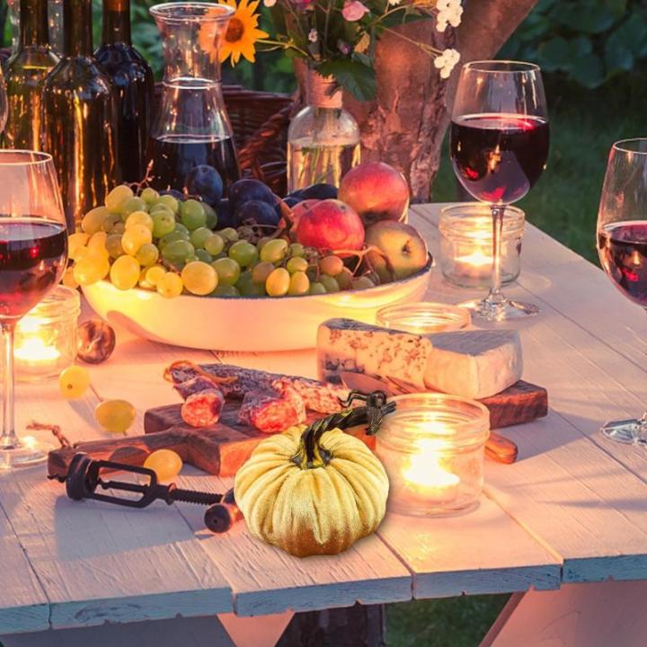 Minis Samt-Kürbisse – Künstliche Künstliche Dekorative Bunte Schaumstoff-Kürbisse | Handgemachte Halloween-Ernte-Gemüse-künstliche Simulations-Kürbisse, Bauernhaus-rustika