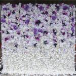 Lila Verlaufssimulation Blumenwand Hintergrundwand, Hochdichte 5D-Stoffbasis Simulationsblumenwand, Outdoor-Event-Dekoration Für Fotohintergrund Home Party Hochzeitshintergrund(2.