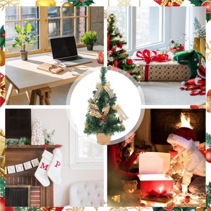 Tisch-Weihnachtsbaum,Künstlicher Tisch-Weihnachtsbaum - Startseite Künstliche Kiefer für Tisch,Weihnachtskiefernbaum mit gewebter Basis für Fenster, Wand, Baum,