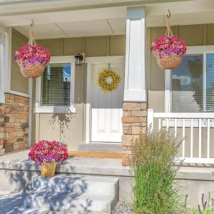 9 stuks voor buiten, 3 kleuren, UV-bestendige , weerbestendig, boeket, bloemboeket, bloemenarrangement voor tuin, balkon, raam, huis, feestdecoratie