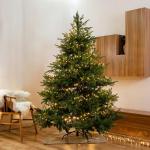 Led-clusterlichtsnoer, werkt op stroom, decoratie voor en buiten, tuin, kerstboom, bruiloft (2000 leds, warm wit continu licht)
