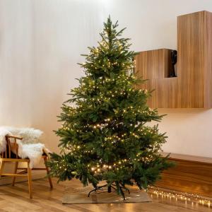 Led-clusterlichtsnoer, werkt op stroom, decoratie voor en buiten, tuin, kerstboom, bruiloft (2000 leds, warm wit continu licht)