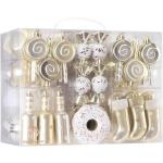 80-pack geassorteerde onbreekbare kerstbalversieringen set decoratieve Hangers met herbruikbaar handgeschenkpakket voor kerstboom