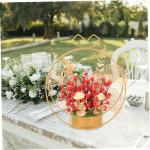 Künstlicher Blumenkorb Hochzeitsgeschenke Hochzeitsblumenarrangement Christbaumschmuck Für Paare Wohnakzente Dekor Hochzeitsverzierung Aus Roten Beeren Paargeschenk Eisen