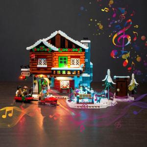 Music Version lichtkit compatibel met Lego 10325 Almhut (geen model), led-verlichtingsset voor Alpine Lodge creatief speelgoed