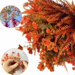 10 bundels kunstherfstbloemen, kunstherfstboeket, weerbestendig, herfst, balkonplanten, herfst, kunstbloemen als echte herfstdecoratie voor tuin, tafeldecoratie, woondecoratie