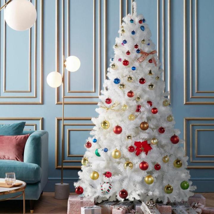 Weihnachtsbaum Weihnachtsdekoration Mit Tannenbaum, Geeignet for Zuhause, Büro Drinnen Und Draußen Christbaum(180cm)