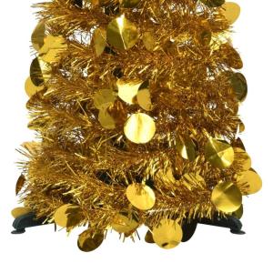 Künstlicher Pop-Up-Weihnachtsbaum Künstlicher Weihnachtsbaum Christbaum Tannenbaum Kunstbaum Weihnachten für Weihnachtsdeko Golden 120 cm PET