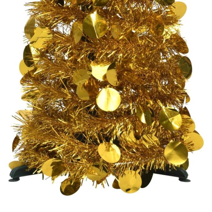 Künstlicher Pop-Up-Weihnachtsbaum Künstlicher Weihnachtsbaum Christbaum Tannenbaum Kunstbaum Weihnachten für Weihnachtsdeko Golden 120 cm PET