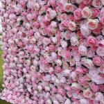 Rosa Rosensimulationsblumenwand-Hintergrundwand, Hochdichte 5D-Stoffbasis-Simulationsblumenwand, Outdoor-Event-Dekoration Für Fotohintergrund Home Party Hochzeitshintergrund(6.56f