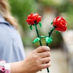 Rozen, Bloemen Bouwpakket voor Kinderen, Compatibel met Bloemenboeket Set, Woonaccessoire of Bureau Accessoire, Kerstcadeau voor Haar en Hem, Decoratie voor Meisjes en Jongens 4046