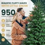 Nordmann Kunstkerstboom, pvc en PE, 180 cm, kunstdennenboom met houten standaard, moeilijk ontvlambare automatische kerstboom, natuurgetrouwe kunstkerstboom