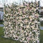 Künstliche Blumen-Wandpaneele, Blumen-Wandmatte, Seidenrosen-Blumenpaneele Für Hintergrund, Hochzeit, Wanddekoration(1.8M*2.4M)