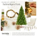 Künstlicher Weihnachtsbaum, naturgetreuer Tannenbaum künstlich mit Spritzguss- und PVC-Nadeln, biegbare Tannenzweige, pflegeleicht, Weihnachtsbaum künstlich als Weihnachtsdeko -