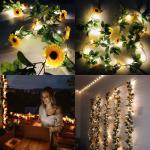 100 stuks decoratieve korenbloembloemen, kunstbloemhoofdjes, decoratie, 4,5 cm, , zonnebloemen, kunstgele bloemen voor bruiloft, feesten, thuis, doe-het-zelf handwerk, geel