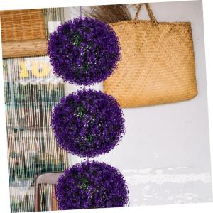 3St Eukalyptus-Grasball Künstliche kleine Formschnittbälle künstliche Pflanzen künstliche zimmerpflanzen Artificial Flowers Decoration dekokugeln für draußen Topiary-Pflanzen