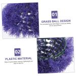 Ball Aus Kunstrasen Künstliche Pflanzenkugel Topiary-Ball Pflanzenkugeln Aus Grünem Gras Deckengras-kugeldekor Buchsbaum Kugel Dekorative Hängende Kugeln Mooskugeln Plastik Viol