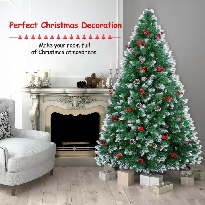 Kunstkerstboom, 180 cm, kunstdennenboom, met 1200 takken, incl. standaard voor kerstboom, kerstboom