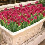 12Pcs Nep Planten Outdoor Bloemen UV Bestand Faux Bloem Planten Bulk Voor Indoor Outdoor Opknoping Planter Tuin Venster Doos Thuis Bruiloft Decor