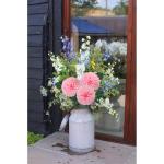 10 cm grote kunstbloem hortensia met 63 cm lange steel, 6 stuks roze kunstmatige hortensia bloemen, kunststof bloemen hortensia voor woondecoratie, kantoor, tuin party deco, bruilo