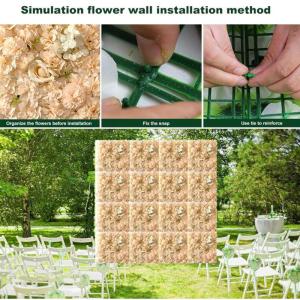 Künstliche Blumen-paneele, Für Outdoor-Indoor-hochzeitshintergrund-wanddekoration, Leicht (13,8 X 13,8 Zoll)(Color:10pcs)