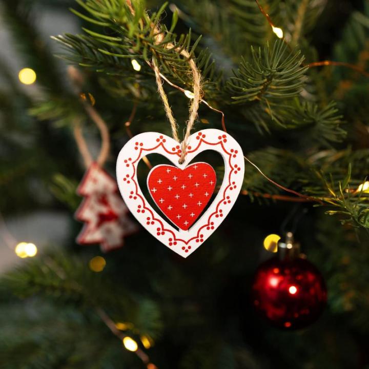 27-delige Kerstboom Decoratie Houten et - Kerstboom Decoraties voor het versieren van de kerstboom - Kerstboom Decoraties (X Mas 2)