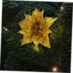 7 Stück Künstliche Blumen Weihnachtsdekoration Künstliche Weihnachtsblumen Stoff Weihnachtsstern Künstliche Blumen Girlanden Bodenaufkleber Für Bänder Festliches
