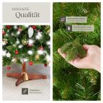 Künstlicher Weihnachtsbaum, naturgetreuer Tannenbaum künstlich mit Spritzguss- und PVC-Nadeln, biegbare Tannenzweige, pflegeleicht, Weihnachtsbaum künstlich als Weihnachtsdeko -
