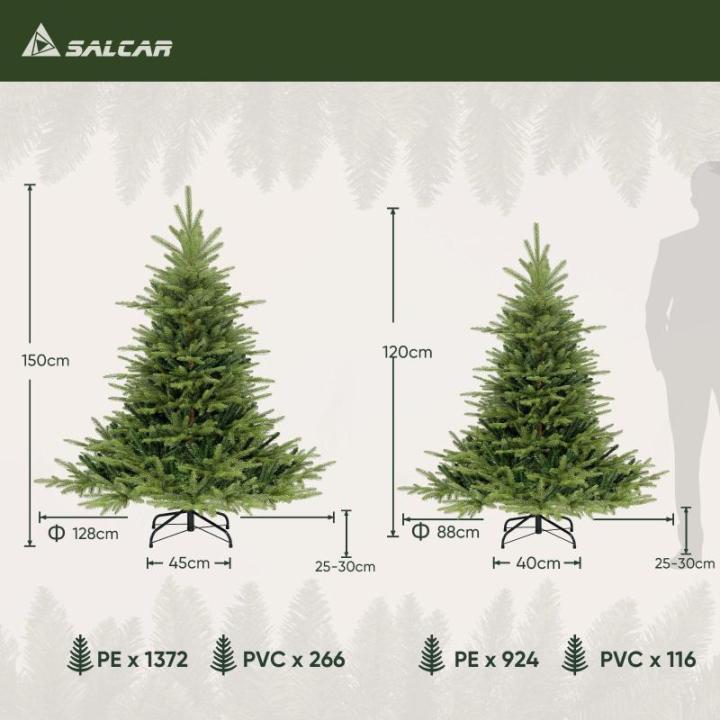 Kunstkerstboom, kunstkerstboom, kleine sparrenboom, dennenboom, pvc en PE