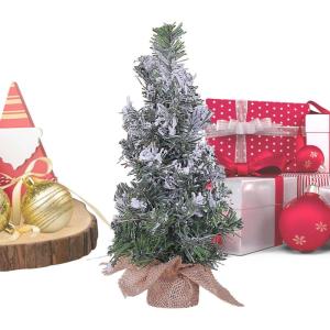 Weihnachtsbaum klein, Weihnachtsdorfbäume, Gefälschter Weihnachtsbaumschmuck, Niedliche Miniatur-Schneebaum-Weihnachtsdekoration, Heimdekoration, Tischdekoration für Wohnzimmer,