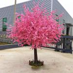 Kunstmatige Kersenbloesem Bomen Kunstmatige kersenbloesembomen, prachtige roze nep Sakura-bloem, zijde en plastic bloem voor bruiloft, hotel, restaurant, salon Roze (Size : 2.5x2m/