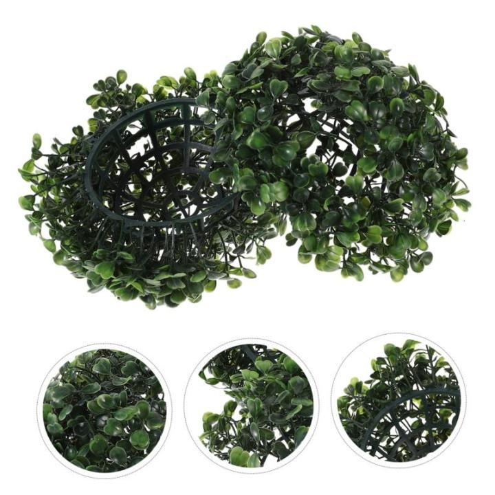 2st Simulierter Mailänder Ball Rundes Kunstgrün Nachgemachter Grasball Simulation Grasball Hängender Grasball Künstliches Aufhängen Hängendes Gras Gartenkugeln Plastikblume G