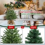 Mini-kunstkerstboom, 45 cm, kleine groene kerstboom, tafel, dennenboom, PE kerstboom voor kerstdecoratie