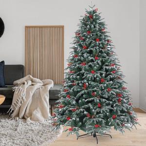 Künstlicher Weihnachtsbaum in voller Größe, 4 Fuß/5 Fuß/6 Fuß/7 Fuß/8 Fuß/9 Fuß/10 Fuß, realistischer Weihnachtsbaum für den Zuhause, Büro, Ladendekoration, einfache Mo