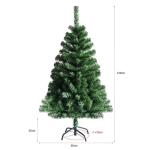 Kunstkerstboom, 120 cm (diameter ca. 60 cm), 260 takken, kerstboom met snelopbouw, klapsysteem, bevat kerstboomstandaard, eenvoudige montage, vlamvertragend pvc-dennenboom
