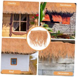 3st Strohdekoration Simuliertes Stroh Gartenhütte Grasdach Lebensechtes Stroh Simulierte Strohmatte Dach Selber Machen Garten Strohdach Synthetisches Reetdach Sport
