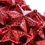 slinger met sterren - slinger Kerst - sterrenslinger voor kerstversiering - kerstversiering voor kerstboom - 500 cm (Set02 - rood/sterren)