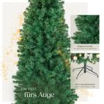 Künstlicher Weihnachtsbaum, naturgetreu, Weihnachtsbaum mit biegsamen Zweigen, voluminöses Nadelkleid, pflegeleicht, stabil, einfacher Aufbau, Tannenbaum künstlich als Weihnacht