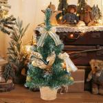 Tisch-Weihnachtsbaum,Künstlicher Tisch-Weihnachtsbaum - Startseite Künstliche Kiefer für Tisch,Weihnachtskiefernbaum mit gewebter Basis für Fenster, Wand, Baum,
